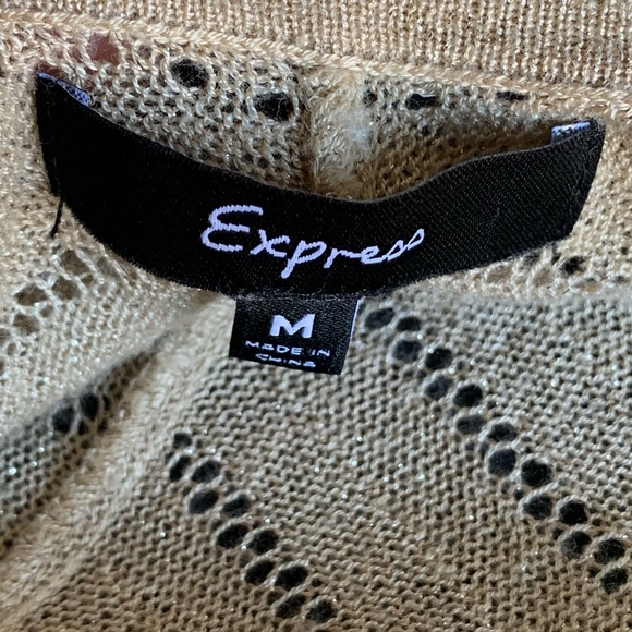 Express Gold Knit Top - Picture 8 of 9
